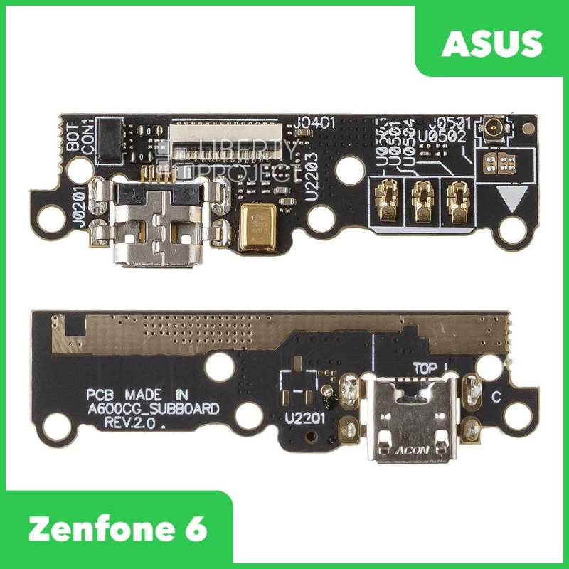 Шлейф/FLC для Asus Zenfone 6 A601CG на системный разъём/микрофон