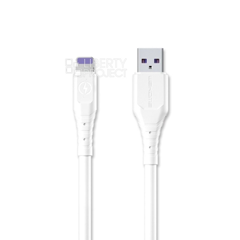 USB кабель WK WDC-152 Wargod Lightning 8-pin, 6А, 1м, PVC (белый)