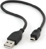 Кабель GEMBIRD/Cablexpert (08178) CCP-USB2-AM5P-1 AM/miniBM 5P 0.3м экран (10)