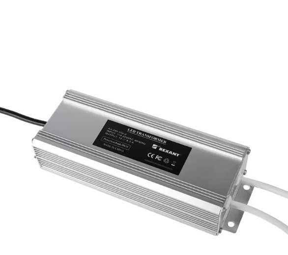 Источник питания 110-220 V AC/12 V DC 8,3 А 100 W с проводами влагозащищенный (IP67)