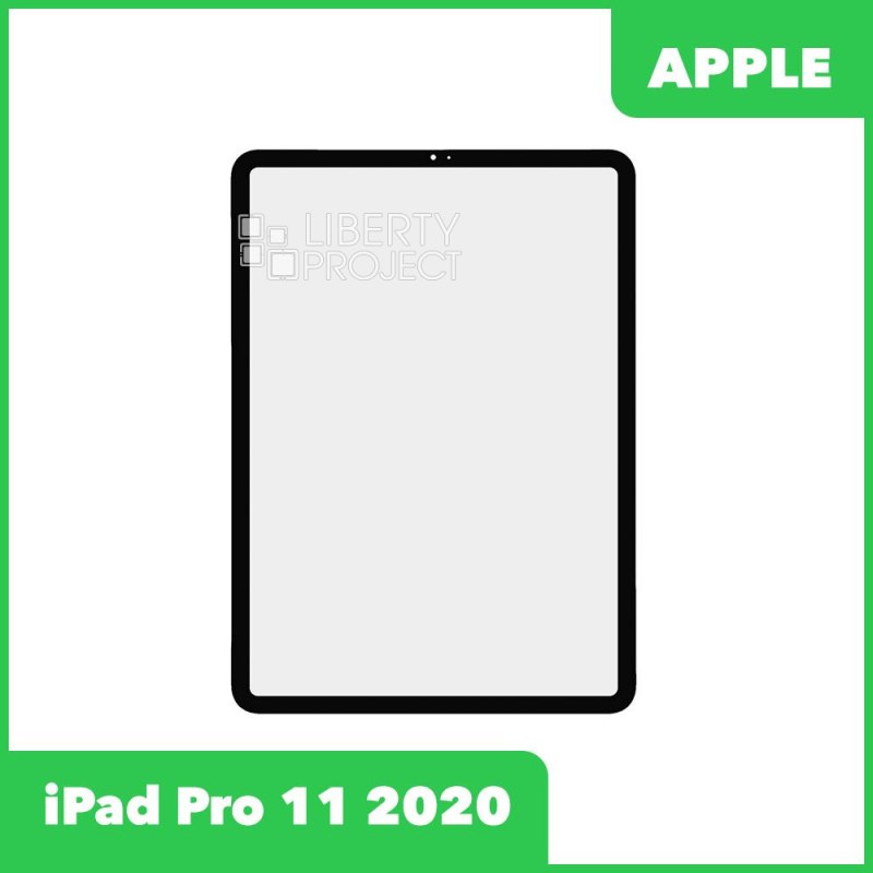 Стекло + OCA пленка для переклейки iPad Pro 11 2020 (черный)