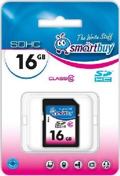 Карта памяти SMARTBUY (SB16GBSDCL10-00LE ) SDHC 16GB Class10