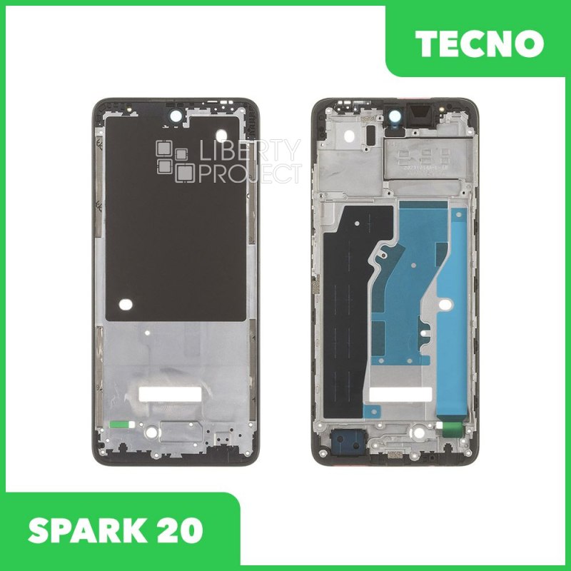 Рамка дисплея для Tecno SPARK 20 (черный)