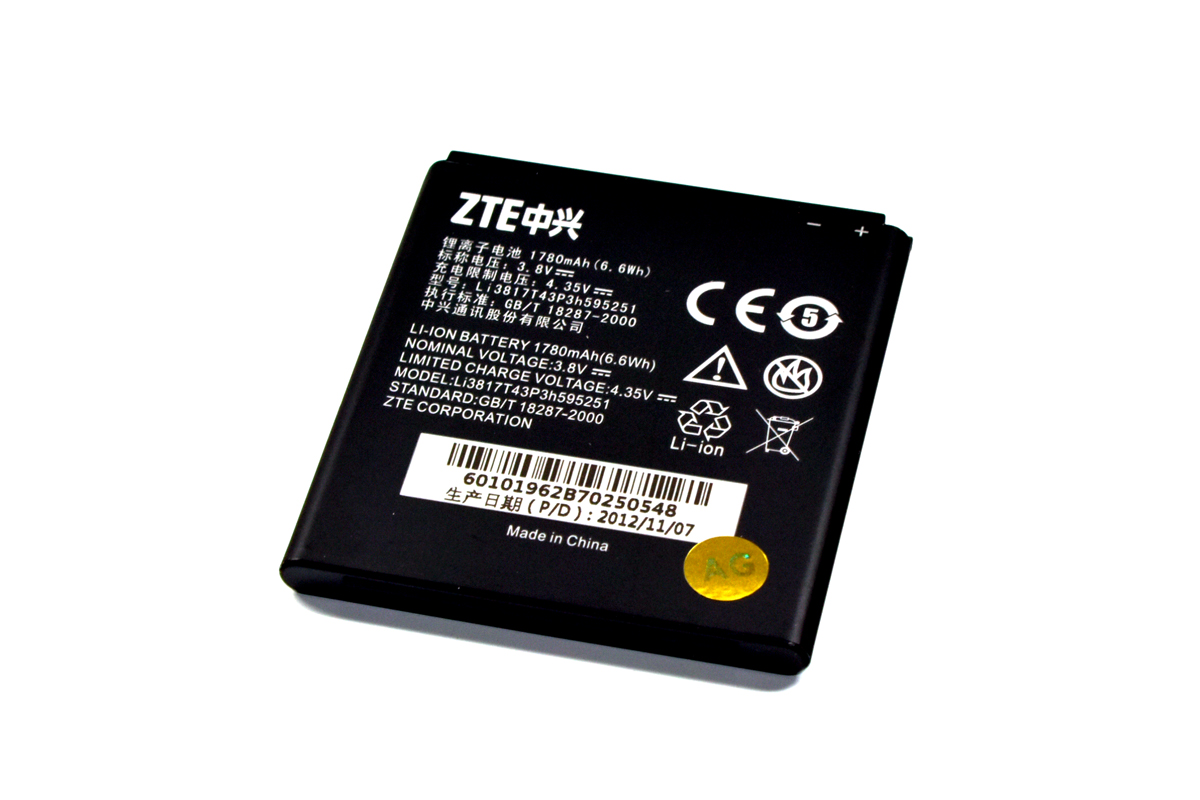 Аккумулятор для ZTE Li3817T43P3h595251/ZTE Flash/N789+ 1780 мАч батарея
