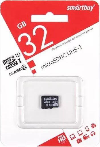 Карта памяти SMARTBUY (SB32GBSDCL10-00) MicroSDHC 32GB Class10 UHS-I