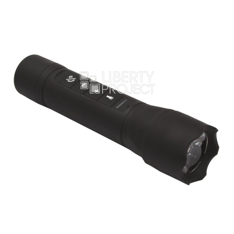 LED Фонарик многофункциональный "Hopestar" P2 Колонка Bluetooth/Внешний АКБ (черный)