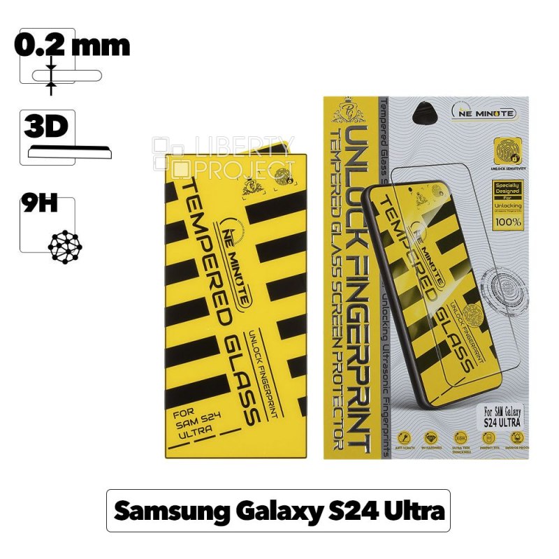 Защитное стекло "One Minute" для Samsung Galaxy S24 Ultra HD Unlock Fingeprint
