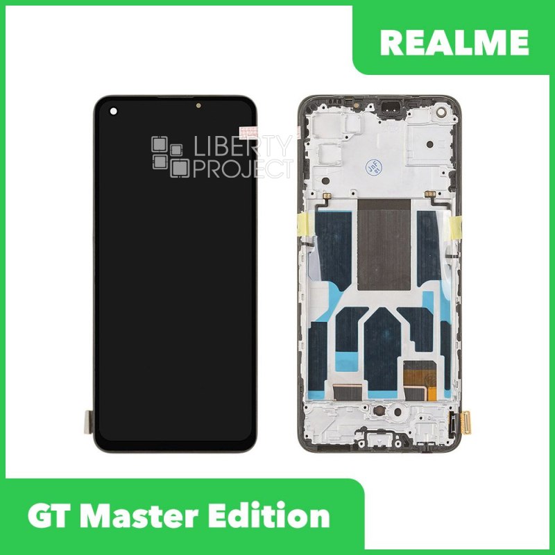 LCD дисплей для Realme GT Master Edition (RMX3363) с тачскрином в рамке (черный) OR LCD