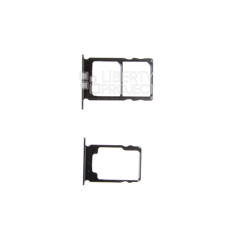 Держатель SIM карты для Nokia 3.1 (черный)