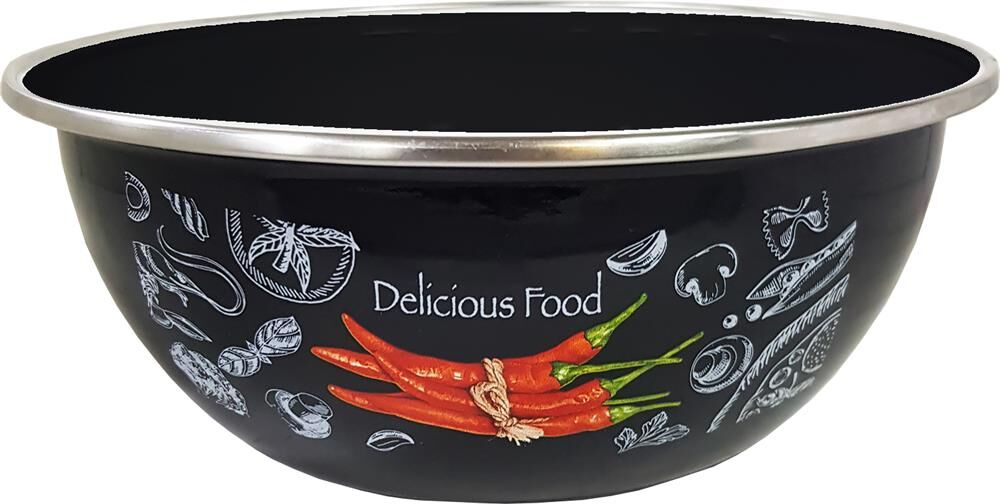 Миска APPETITE 10-0311/6 Chilli эмал 2,5л нерж/об