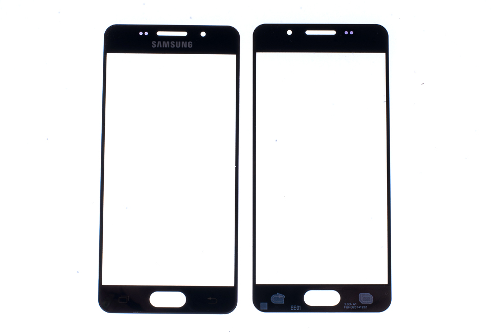 Стекло для переклейки Samsung Galaxy A3 2016 SM-A310 с OCA пленкой черный