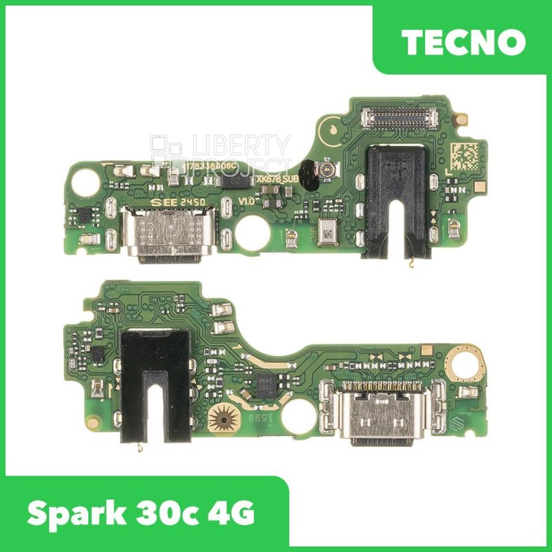Шлейф/FLC Tecno SPARK 30c 4G (KL5) на системный разъём/микрофон, ориг
