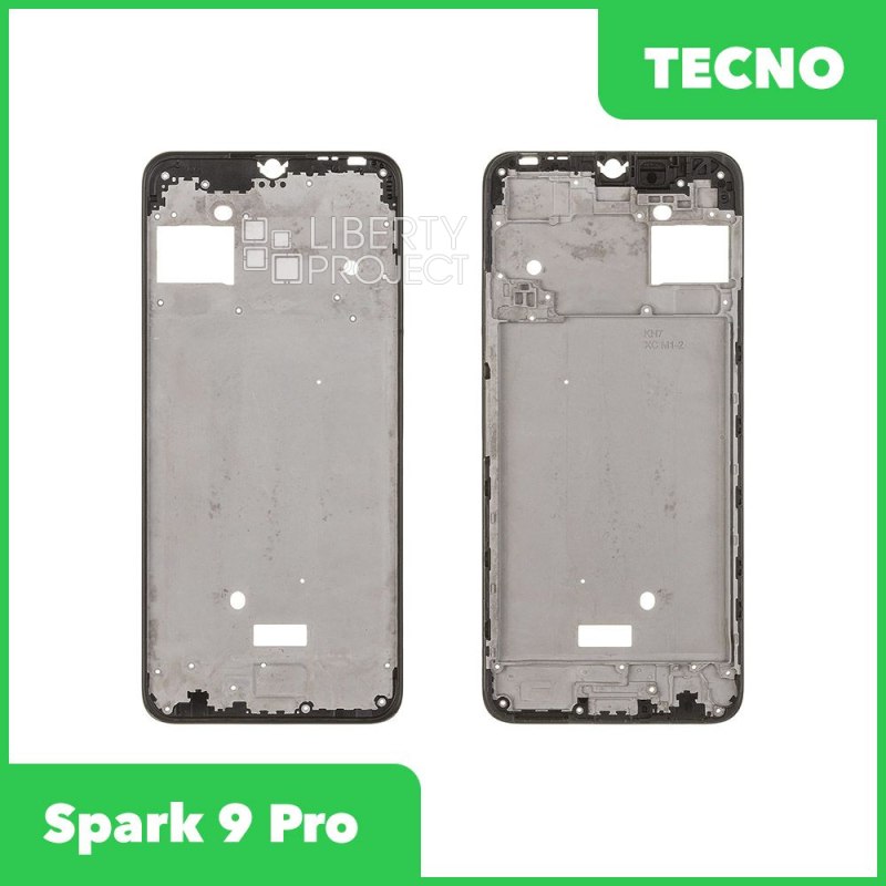 Рамка дисплея для Tecno Spark 9 Pro (KH7N) (черный)