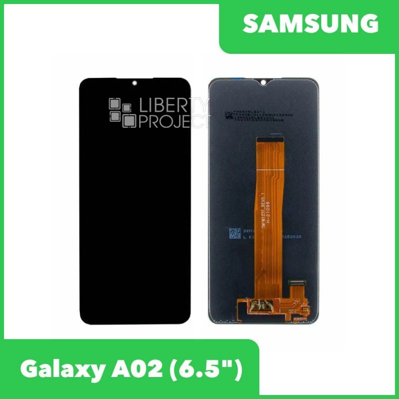 LCD дисплей для Samsung Galaxy A02 SM-A022G/DS без рамки (черный) 100% OR