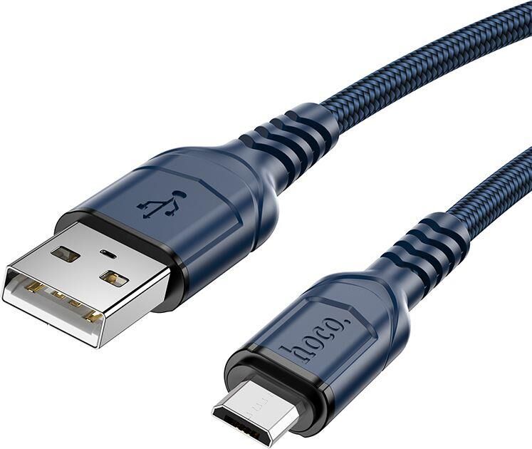Кабель HOCO (6931474794109) X59m USB 2.4A microUSB 2м голубой