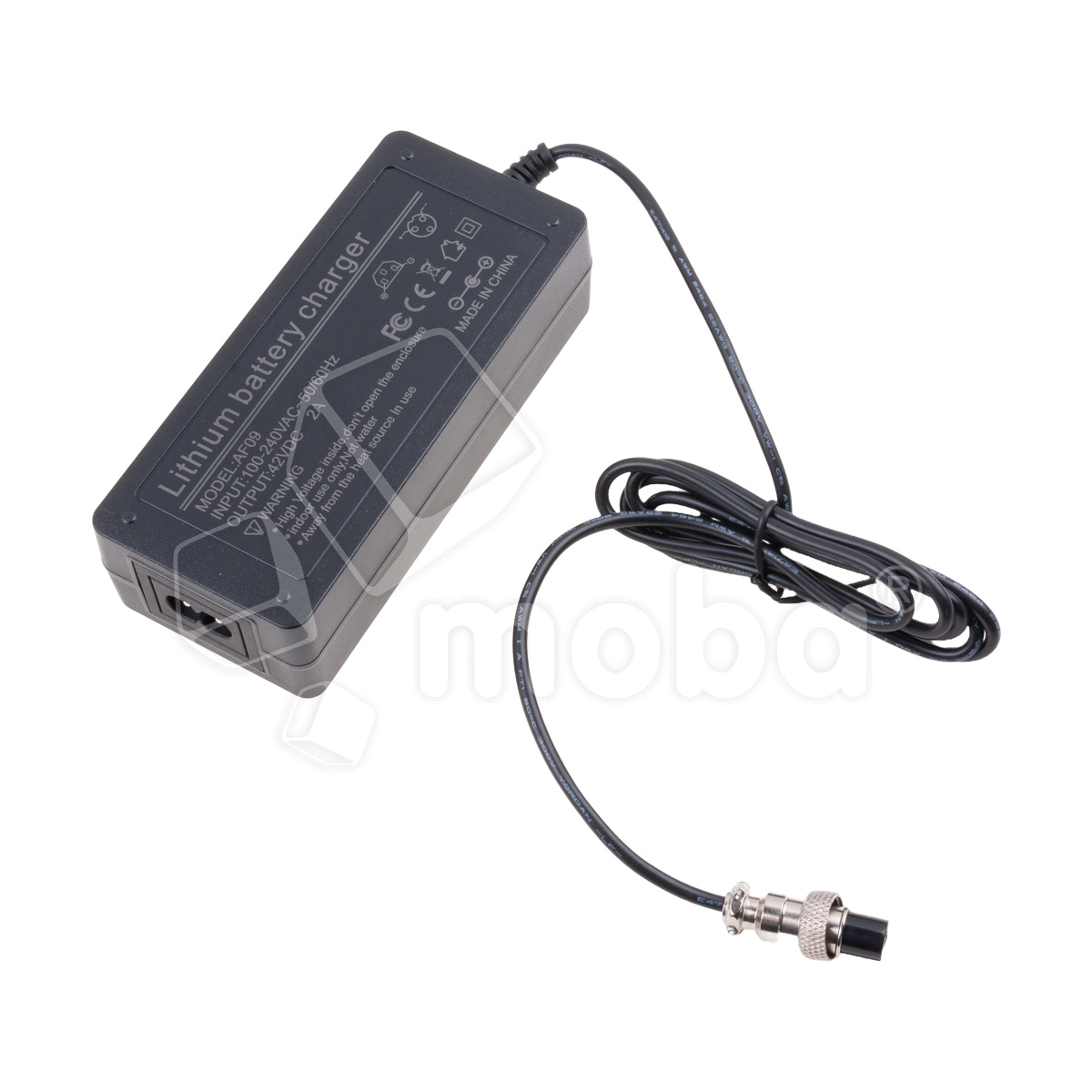 Блок питания (сетевой адаптер) для гироскутера 42V, 2A, 84W (GX12 3 pin 9 мм) - Стандарт (без сетевого кабеля)