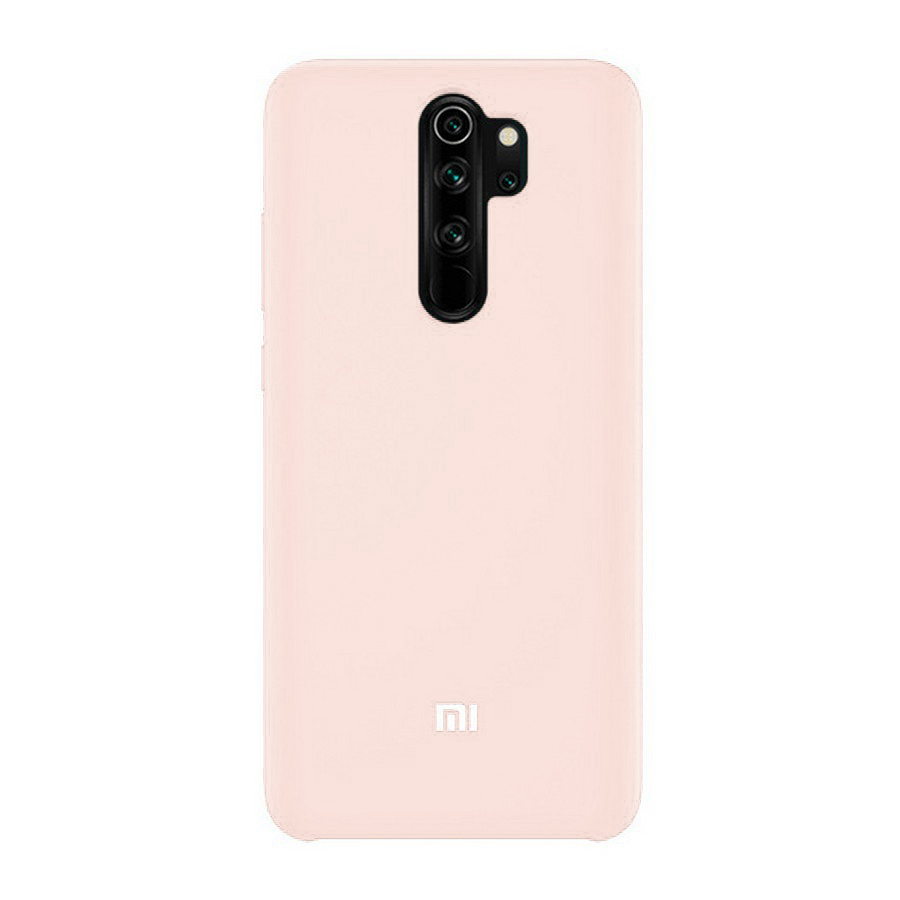 Силиконовая накладка Silky soft-touch для Xiaomi Redmi 9 кремовый