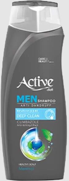 ACTIVE Шампунь мужской против перхоти CARE & BEAUTY. С климбазолом и ментолом, 350 мл (512102057)