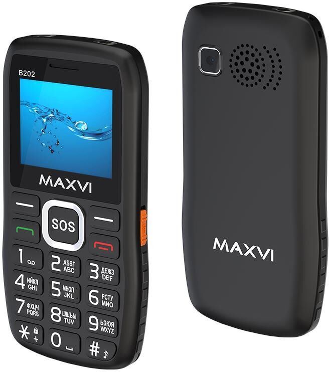 Мобильный телефон MAXVI B202 черный