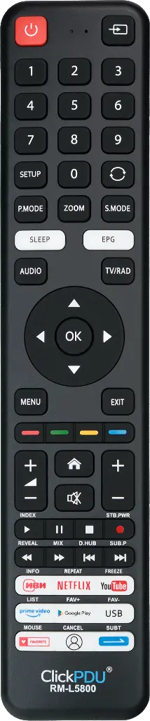 Универсальный пульт ClickPdu RM-L5800