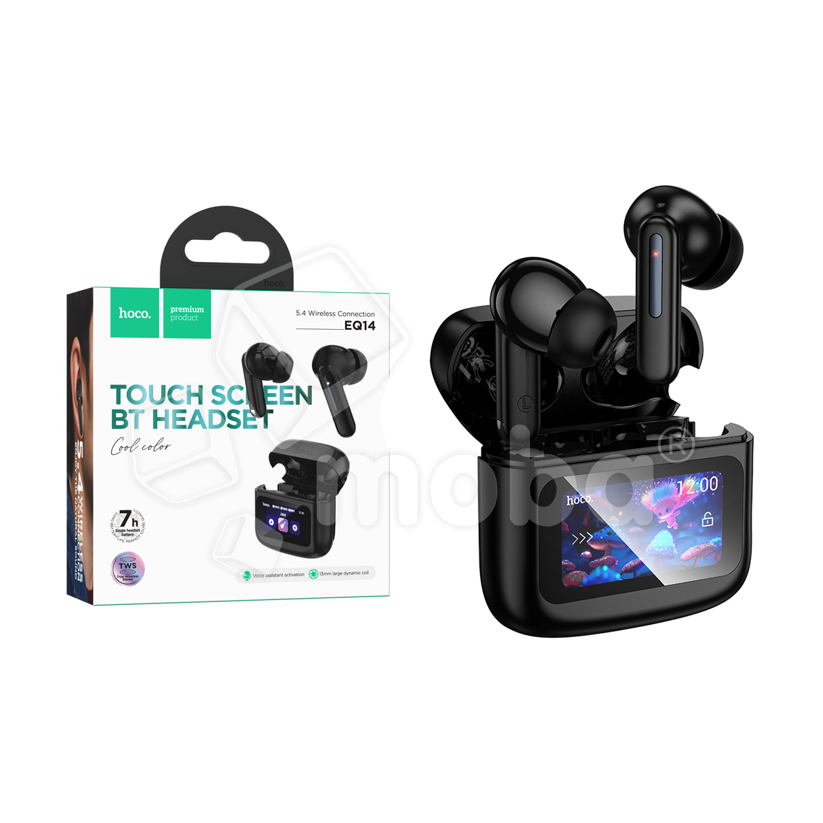 Беспроводные наушники Bluetooth Hoco EQ14 (TWS, вакуумные, с дисплеем) Черный
