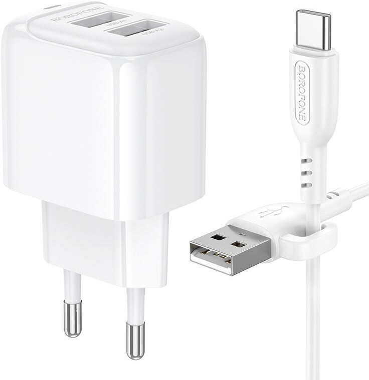 СЗУ BOROFONE (6941991113772) BAS41Aa 2USB 2.0A для Type-C