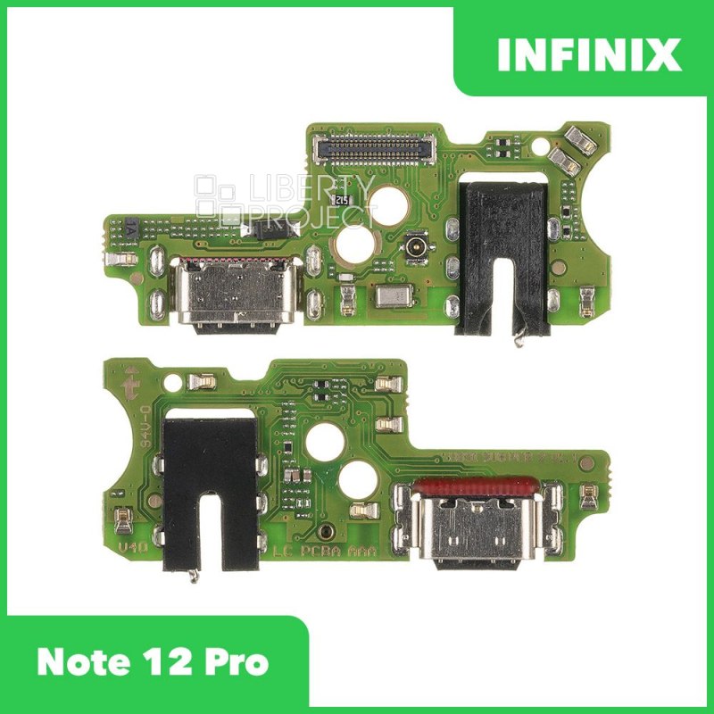 Шлейф/FLC Infinix Note 12 Pro (X676B) на системный разъём/микрофон ориг