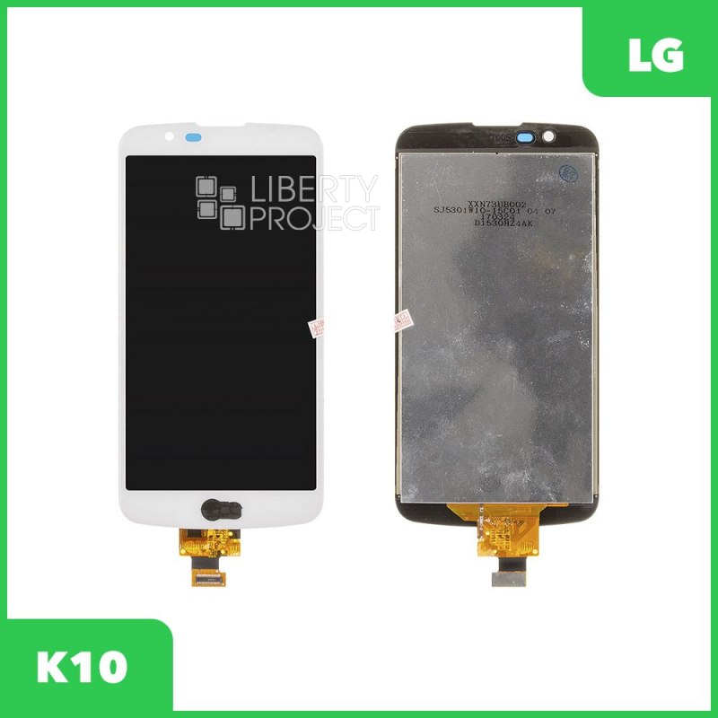 LCD дисплей для LG K10 (K410/K430) в сборе с тачскрином (с микросхемой) (белый)