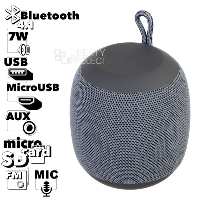 Колонка беспроводная Bluetooth "LP" LP-G4 Micro SD/USB/AUX/FM (черная)