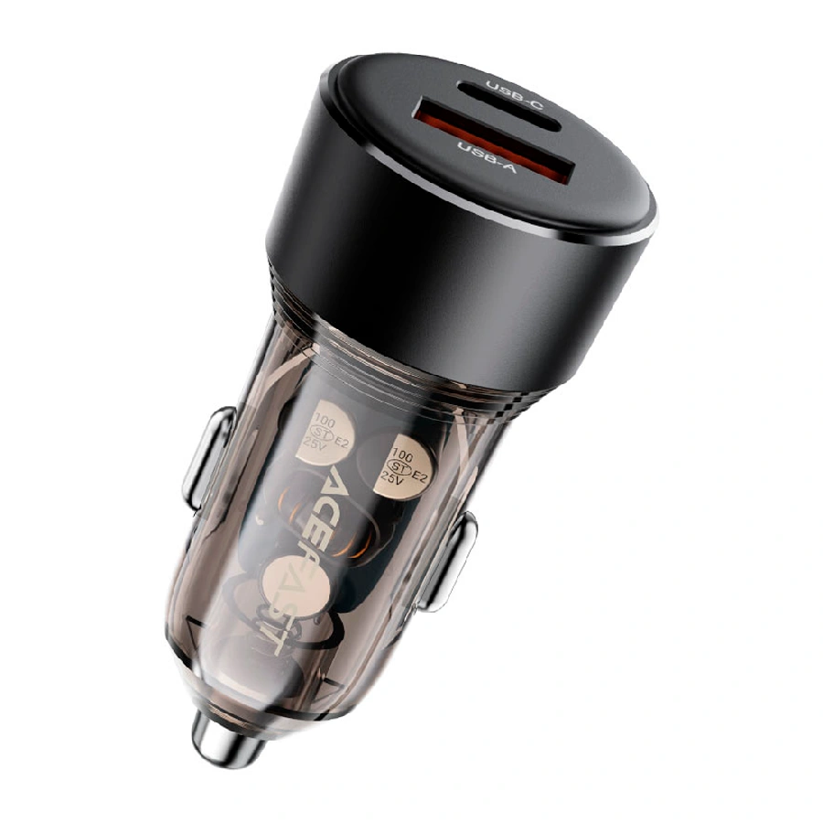Автомобильное зарядное устройство Acefast USB/Type-C 60W