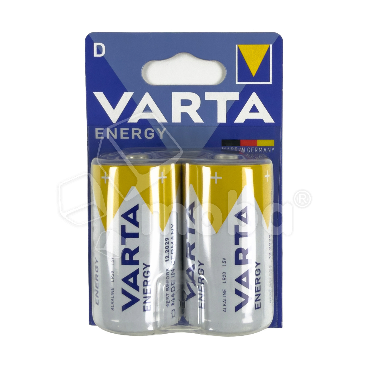 Батарейка D LR20 Varta ENERGY 1.5V (2 шт. в блистере)