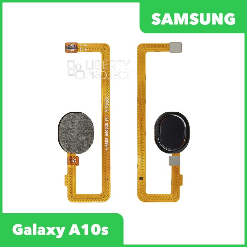 Шлейф/FLC Samsung Galaxy A10s SM-A107 сканер отпечатка пальцев, черный