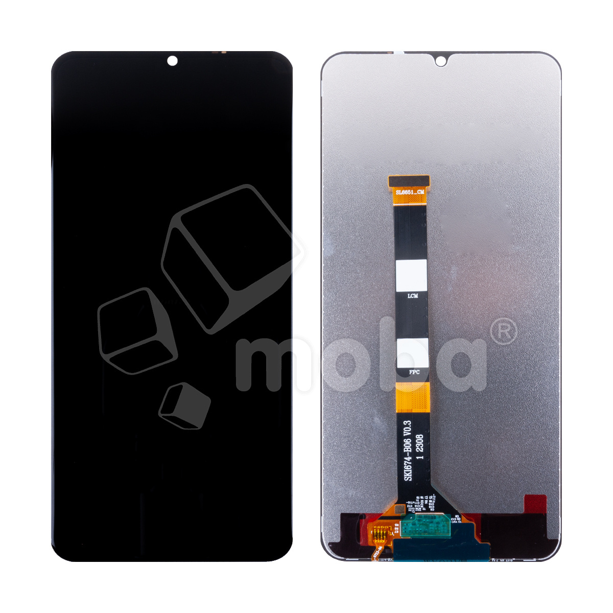Дисплей для Realme C53/C51 (RMX3760/RMX3830) в сборе с тачскрином Черный - Оптима