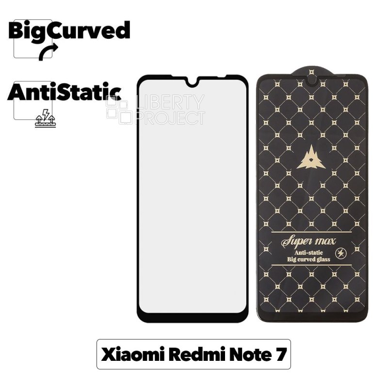 Защитное стекло для Xiaomi Redmi Note 7/RM NOTE 7S/RM NOTE 7 PRO/RM NOTE 7/RM 7 Super max Anti-static big curved glass