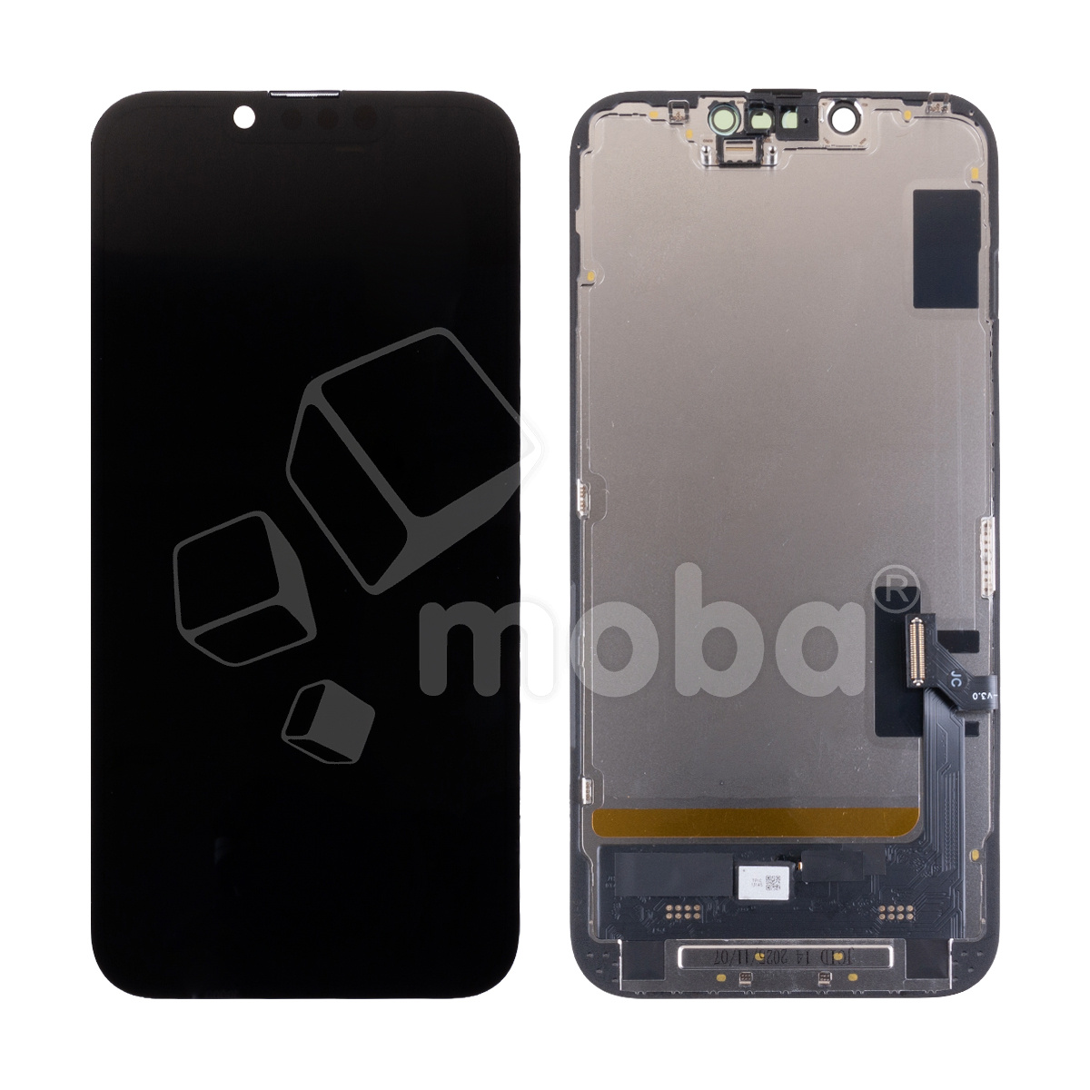 Дисплей для iPhone 14 (A2883) в сборе с тачскрином Черный - JCID (Soft OLED, Full HD) (с верификацией = с привязкой без ошибки)