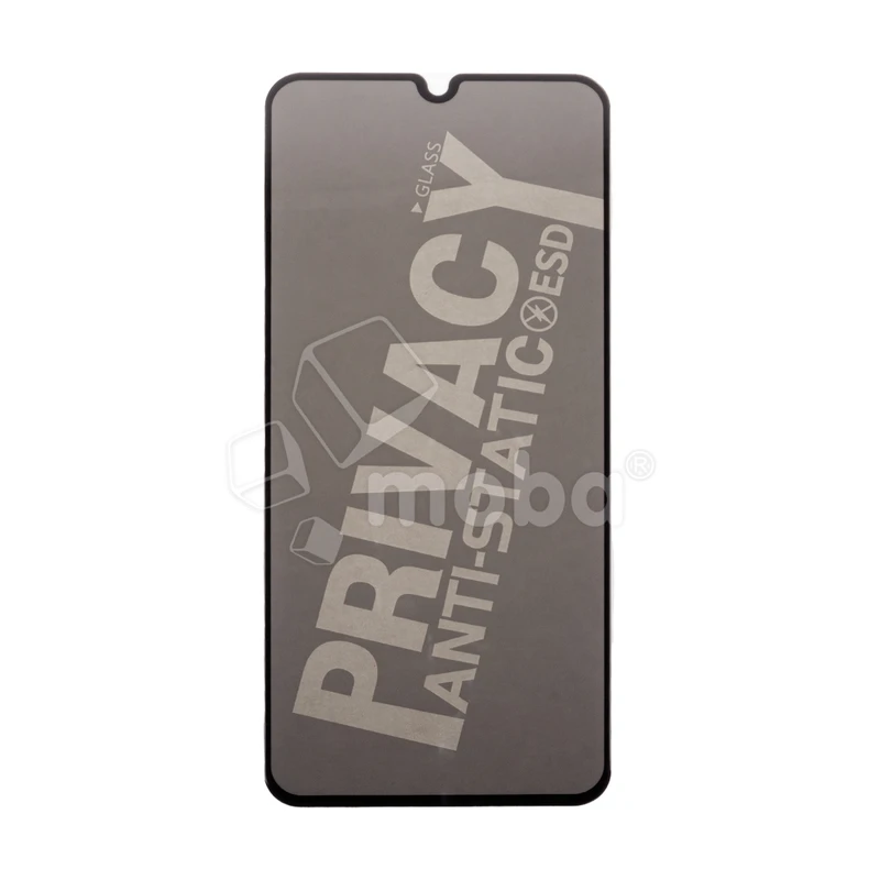 Защитное стекло "Антишпион" для Samsung Galaxy A20/A30/A30s/A50/M21/M30s/M31 (A205F/A305F/A307F/A505F/M215F/M307F/M315F) Черный