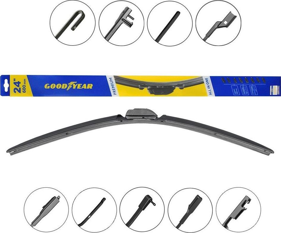 Щетка стеклоочистителя GOODYEAR GY000444 PREMIUM 24''/60см бескаркасная