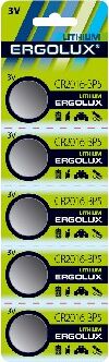 Элементы питания ERGOLUX (12049) CR2016 BL-5 литиевая