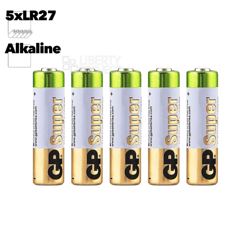 Батарейка GP LR27/A27/MN27 BL5 Alkaline 12V отрывные (5 шт)