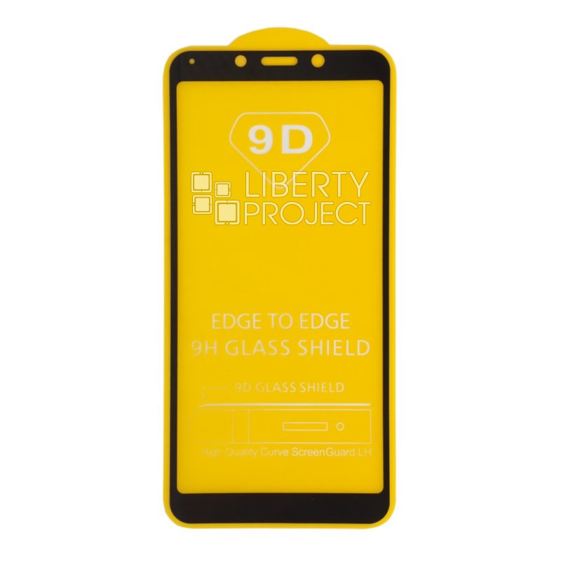 Защитное стекло для Xiaomi Redmi 6 Edge To Edge 9H Glass Shield 9D 0,3 мм (желтая подложка)