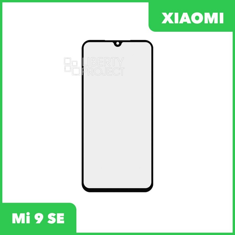 Стекло для переклейки Xiaomi Mi 9 SE (черный)