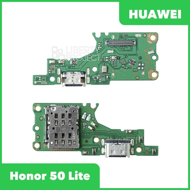 Шлейф/FLC Huawei Honor 50 Lite (NTN-LX1) на системный разъём/SIM/микрофон