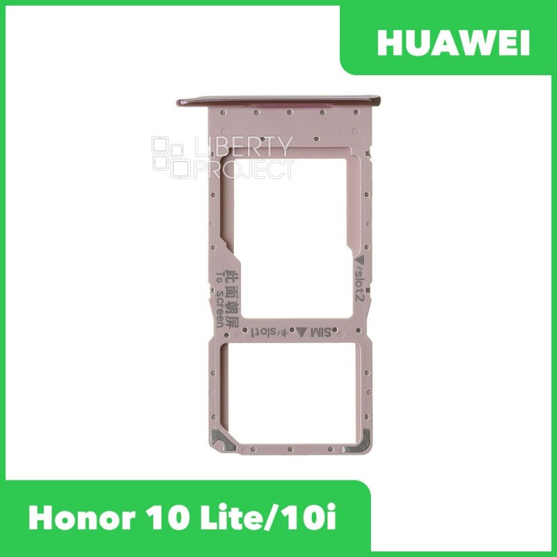 Держатель SIM карты для Huawei Honor 10 Lite HRY LX1 / 10i HRY LX1T красный