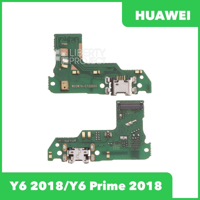 Шлейф/FLC Huawei Y6 2018/Y6 Prime 2018 на системный разъём/микрофон