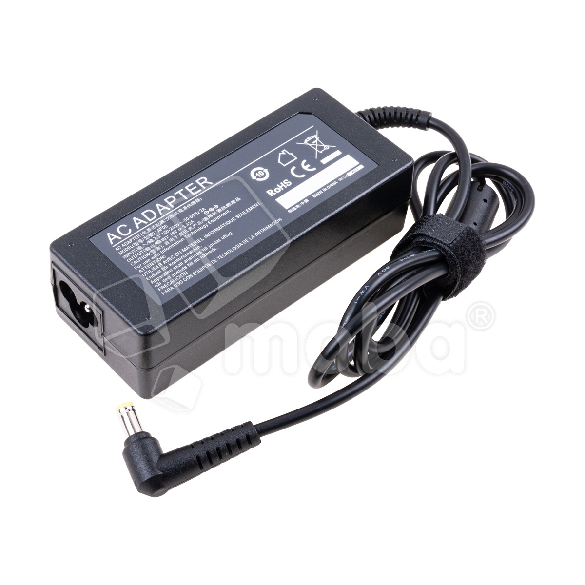 Блок питания (сетевой адаптер) для ноутбука Acer 19V, 3,42A, 65W (5,5x1,7) - Стандарт (без сетевого кабеля)