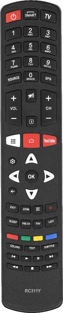 Пульт Huayu RC311Y для телевизора Shivaki, Thomson, VESTA