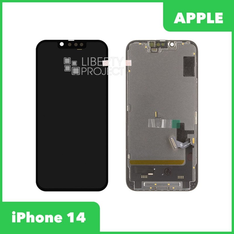 LCD дисплей для Apple iPhone 14 (черный) матрица DD SOFT OLED (с площадкой под микросхему) 120HZ