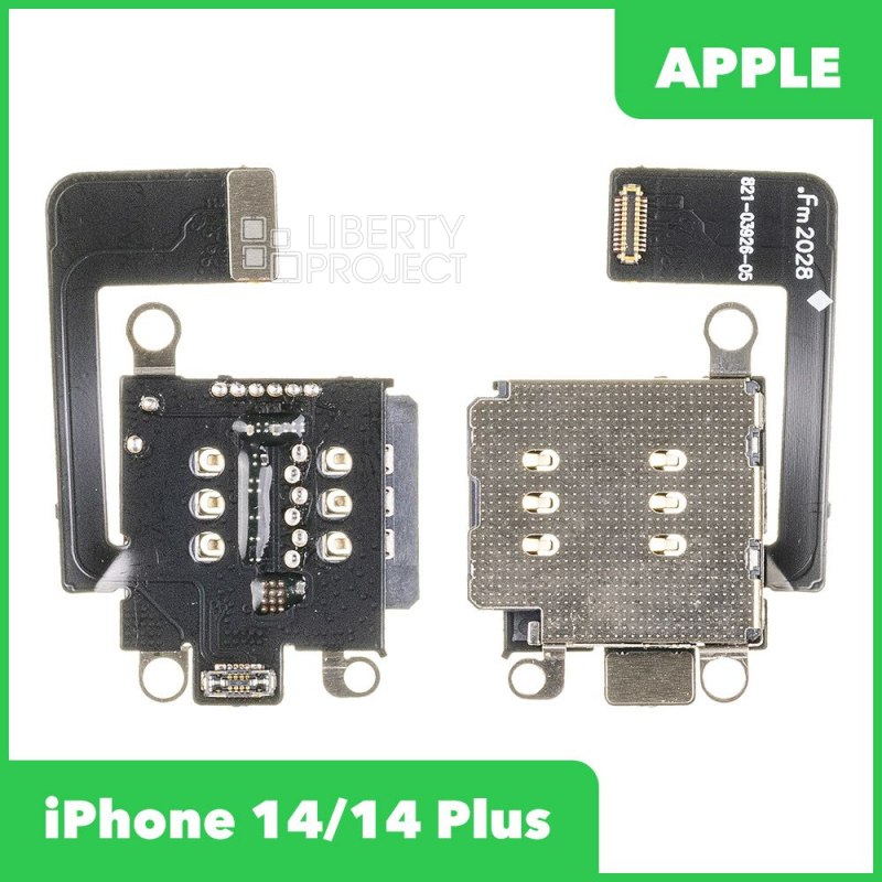 Шлейф/FLC iPhone 14/ 14 Plus разъем sim