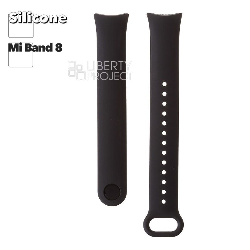Ремешок для фитнес трекера Mi Band 8 (черный) 01
