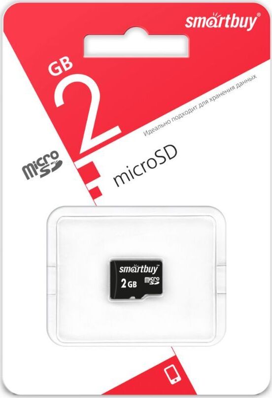 Карта памяти SMARTBUY (SB2GBSD-00) MicroSD 2GB